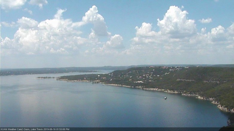 Lake Travis webcam, August 16, 2019 12:55 PM CT