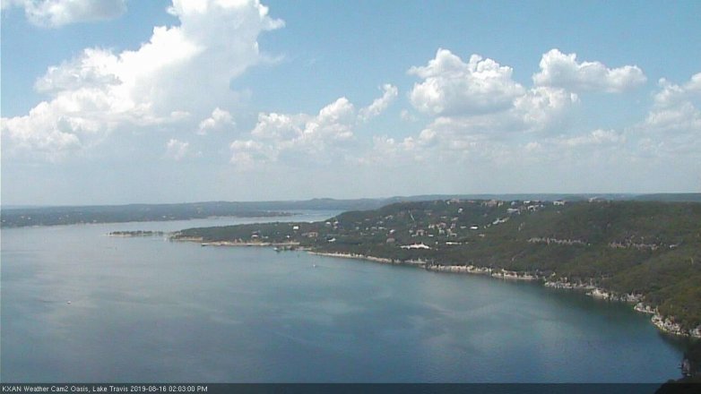 Lake Travis webcam, August 16, 2019 1:05 PM CT