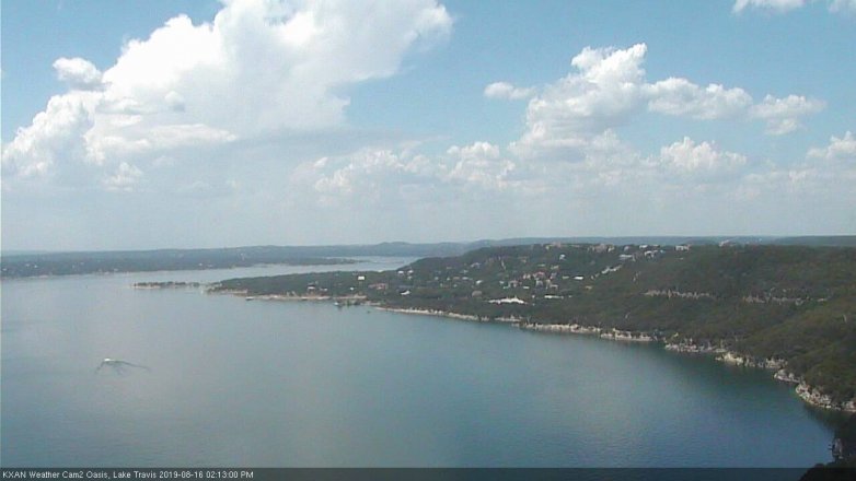 Lake Travis webcam, August 16, 2019 1:15 PM CT