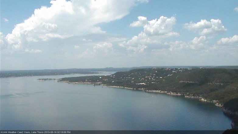 Lake Travis webcam, August 16, 2019 1:20 PM CT