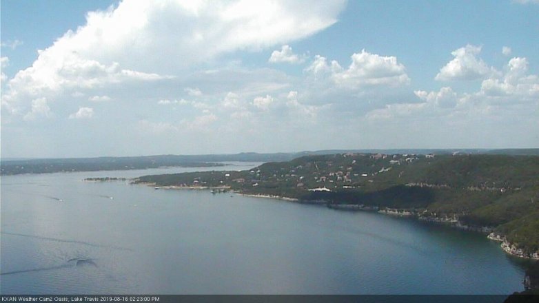Lake Travis webcam, August 16, 2019 1:25 PM CT