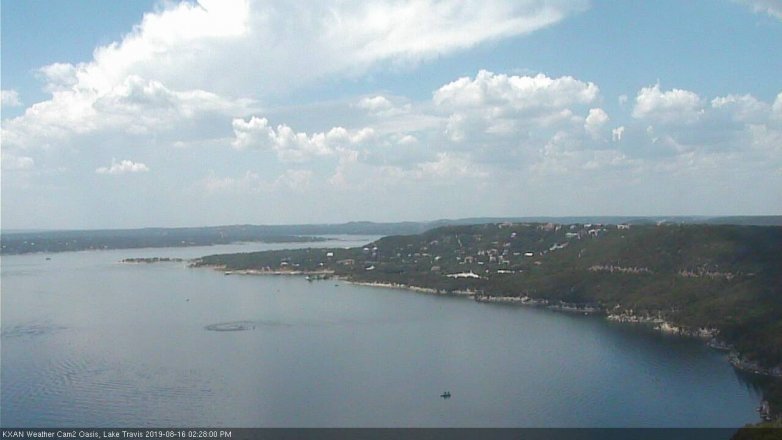 Lake Travis webcam, August 16, 2019 1:30 PM CT
