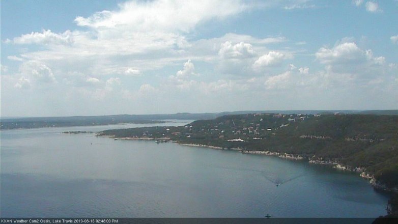Lake Travis webcam, August 16, 2019 1:50 PM CT