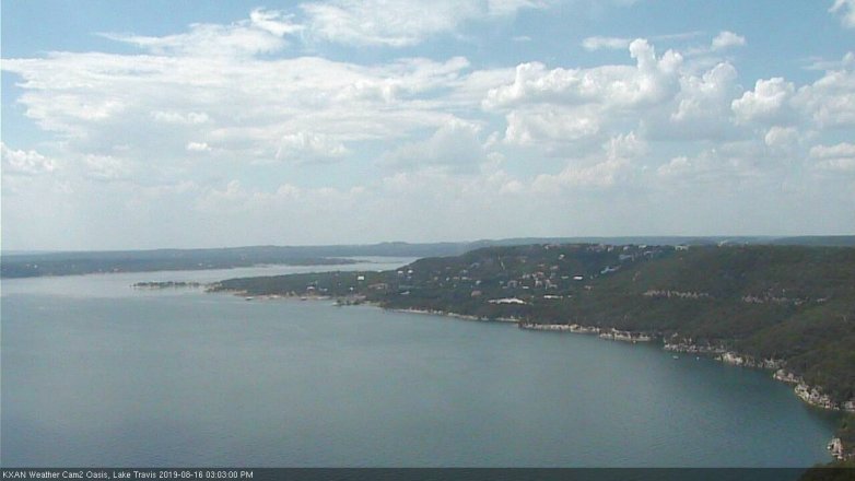 Lake Travis webcam, August 16, 2019 2:05 PM CT