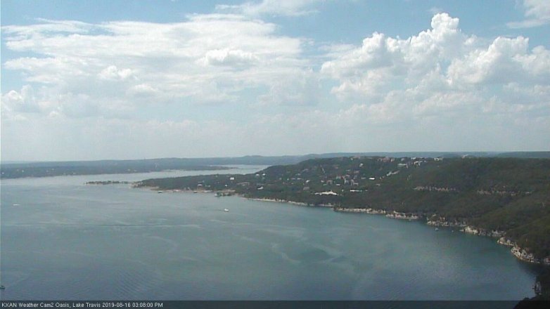Lake Travis webcam, August 16, 2019 2:10 PM CT