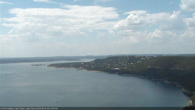 Lake Travis webcam, August 16, 2019 2:15 PM CT