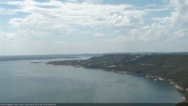 Lake Travis webcam, August 16, 2019 2:20 PM CT