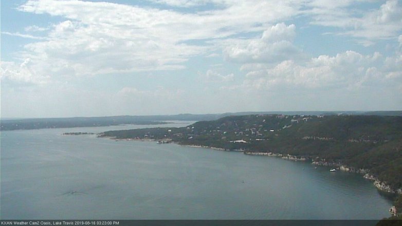 Lake Travis webcam, August 16, 2019 2:25 PM CT