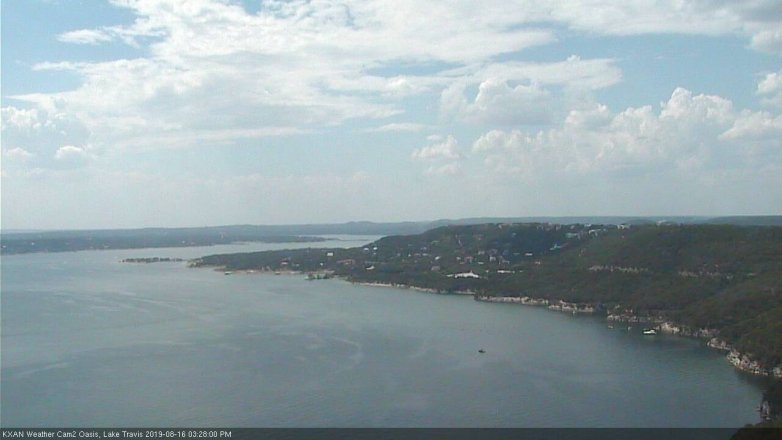 Lake Travis webcam, August 16, 2019 2:30 PM CT