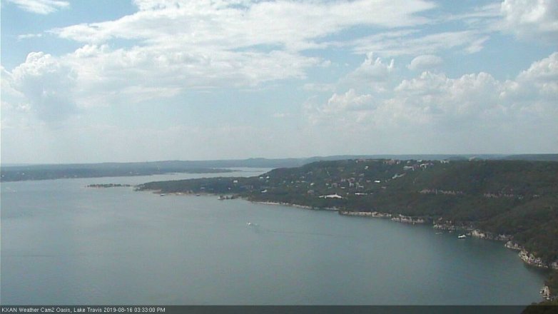 Lake Travis webcam, August 16, 2019 2:35 PM CT