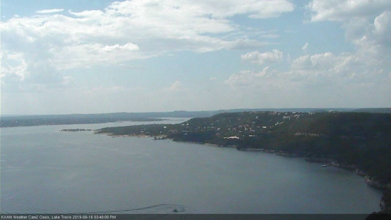 Lake Travis webcam, August 16, 2019 2:50 PM CT