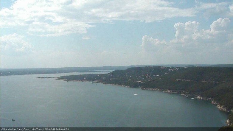 Lake Travis webcam, August 16, 2019 3:05 PM CT