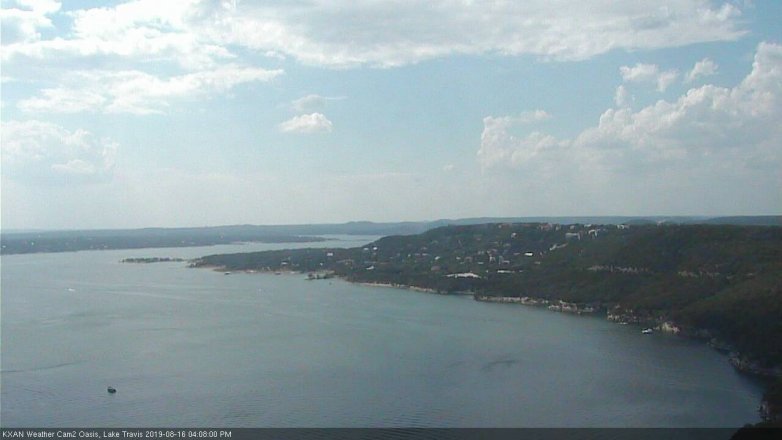Lake Travis webcam, August 16, 2019 3:10 PM CT