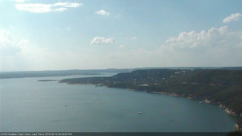 Lake Travis webcam, August 16, 2019 3:40 PM CT