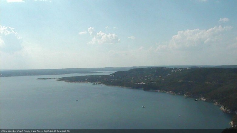 Lake Travis webcam, August 16, 2019 3:45 PM CT