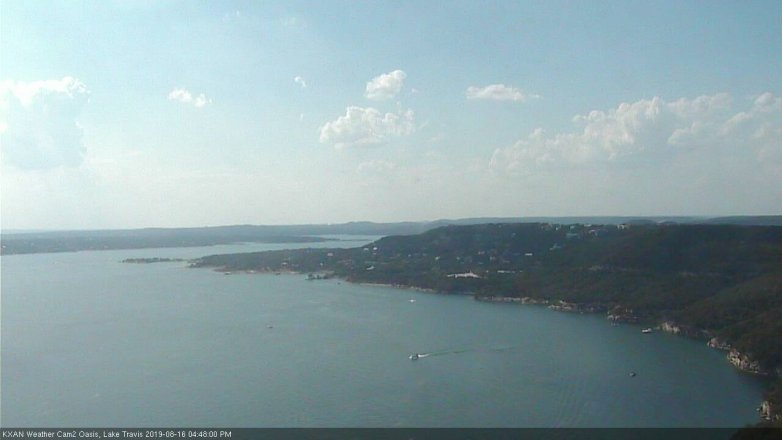 Lake Travis webcam, August 16, 2019 3:50 PM CT