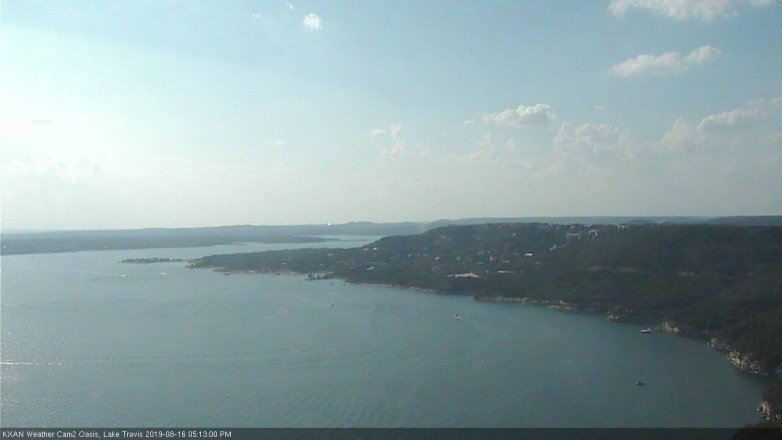 Lake Travis webcam, August 16, 2019 4:15 PM CT