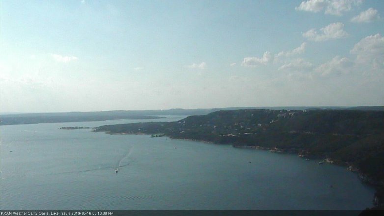 Lake Travis webcam, August 16, 2019 4:20 PM CT