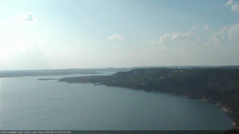 Lake Travis webcam, August 16, 2019 4:35 PM CT