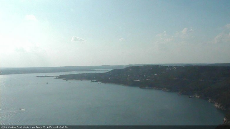 Lake Travis webcam, August 16, 2019 4:40 PM CT