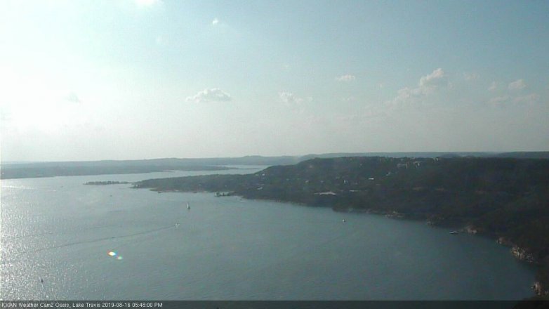 Lake Travis webcam, August 16, 2019 4:50 PM CT