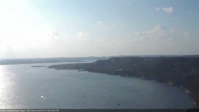 Lake Travis webcam, August 16, 2019 5:05 PM CT
