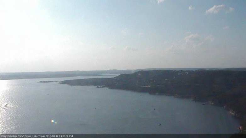Lake Travis webcam, August 16, 2019 5:10 PM CT