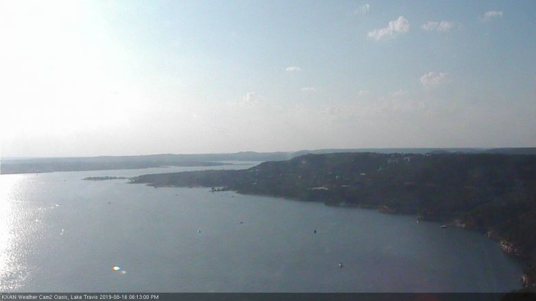 Lake Travis webcam, August 16, 2019 5:15 PM CT