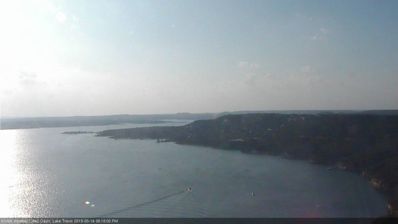 Lake Travis webcam, August 16, 2019 5:20 PM CT