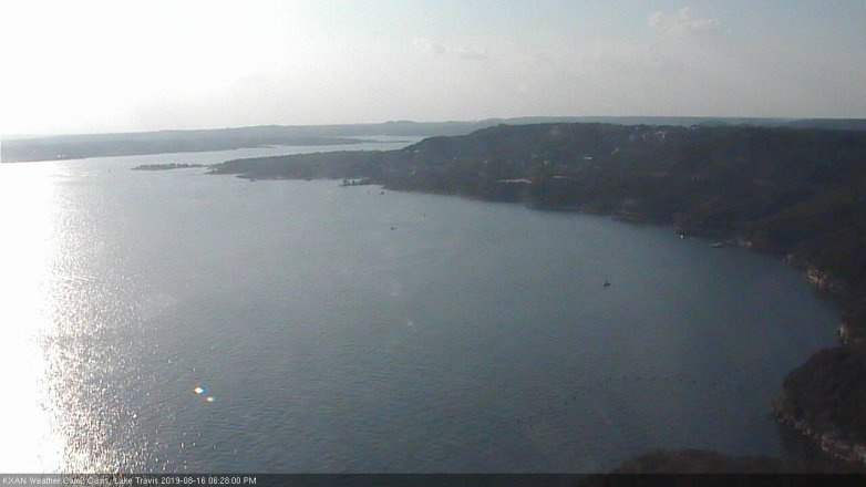 Lake Travis webcam, August 16, 2019 5:30 PM CT