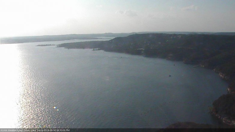 Lake Travis webcam, August 16, 2019 5:35 PM CT