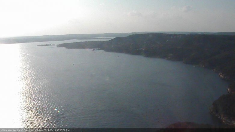Lake Travis webcam, August 16, 2019 5:40 PM CT