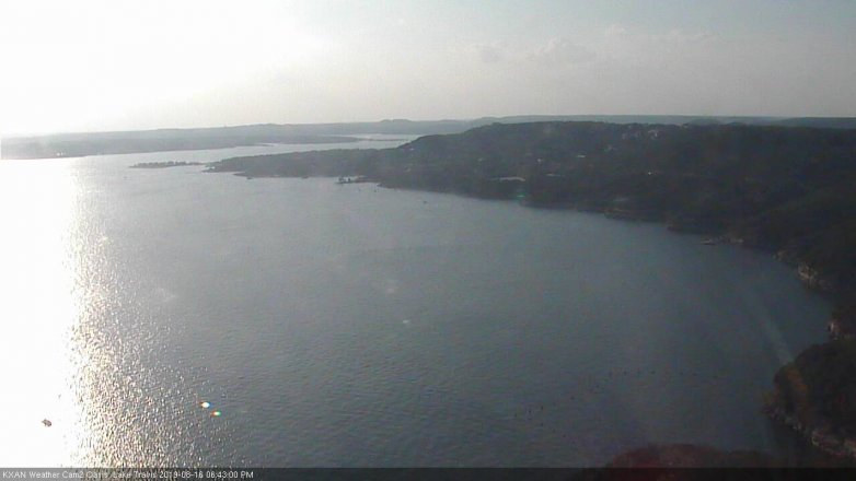 Lake Travis webcam, August 16, 2019 5:45 PM CT