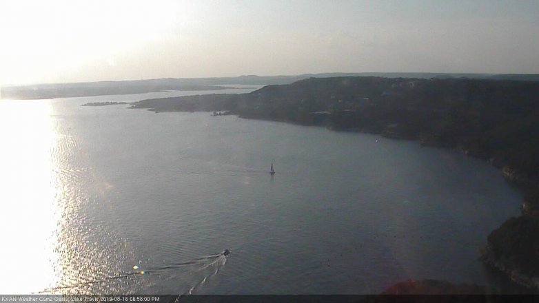 Lake Travis webcam, August 16, 2019 6:00 PM CT