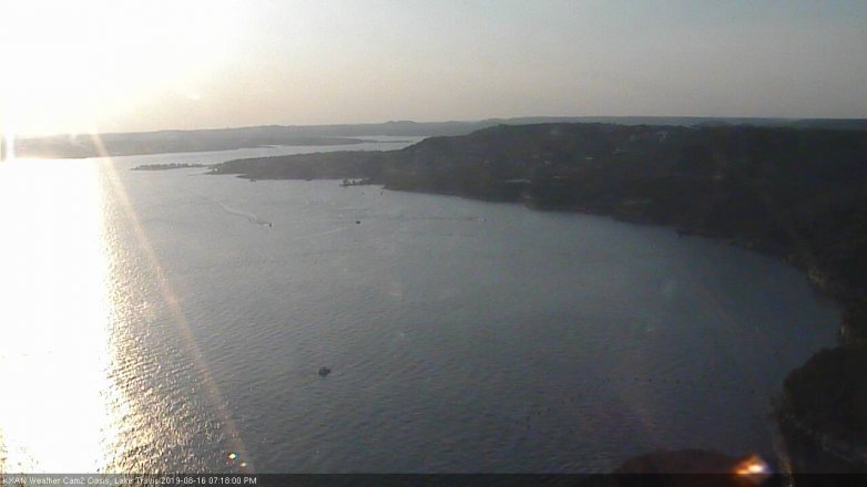 Lake Travis webcam, August 16, 2019 6:20 PM CT