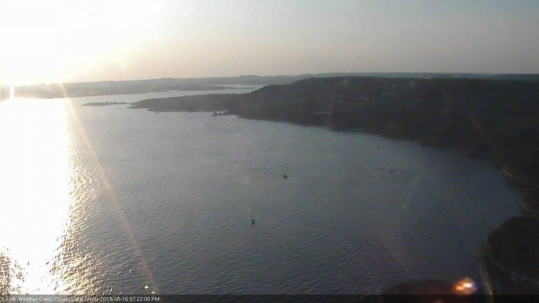Lake Travis webcam, August 16, 2019 6:25 PM CT