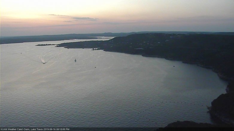 Lake Travis webcam, August 16, 2019 7:20 PM CT