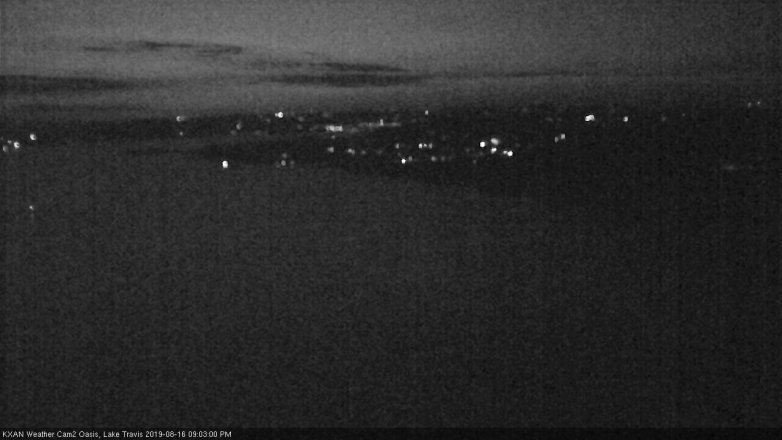 Lake Travis webcam, August 16, 2019 8:05 PM CT