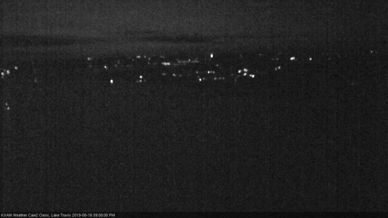 Lake Travis webcam, August 16, 2019 8:10 PM CT