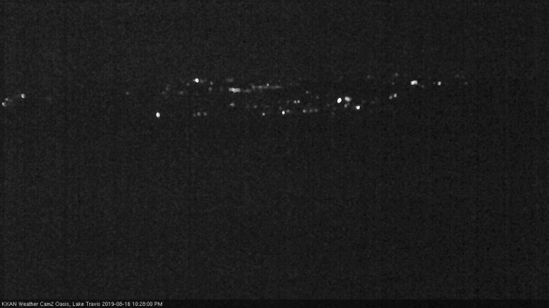 Lake Travis webcam, August 16, 2019 9:30 PM CT