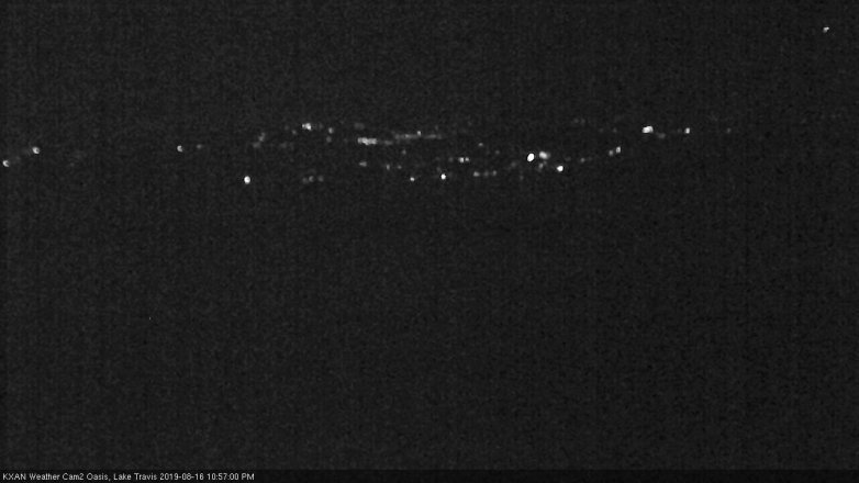 Lake Travis webcam, August 16, 2019 10:00 PM CT