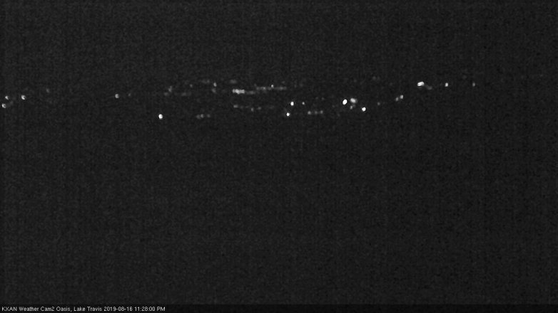Lake Travis webcam, August 16, 2019 10:30 PM CT