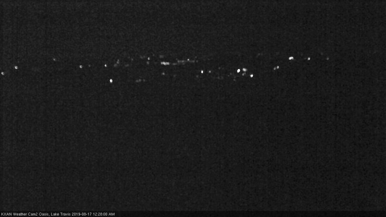 Lake Travis webcam, August 16, 2019 11:30 PM CT