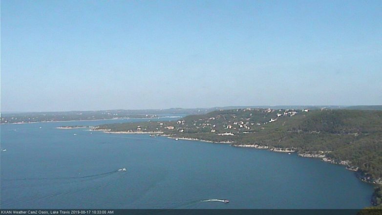Lake Travis webcam, August 17, 2019 9:35 AM CT
