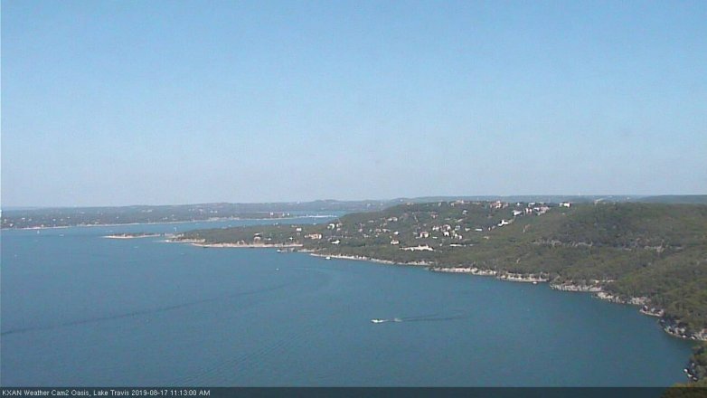 Lake Travis webcam, August 17, 2019 10:15 AM CT