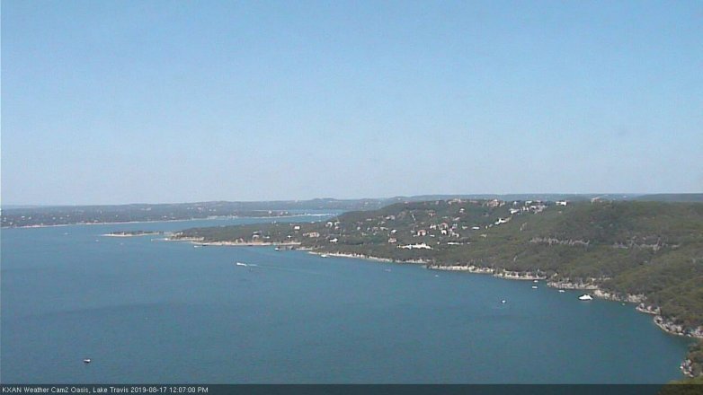 Lake Travis webcam, August 17, 2019 11:10 AM CT