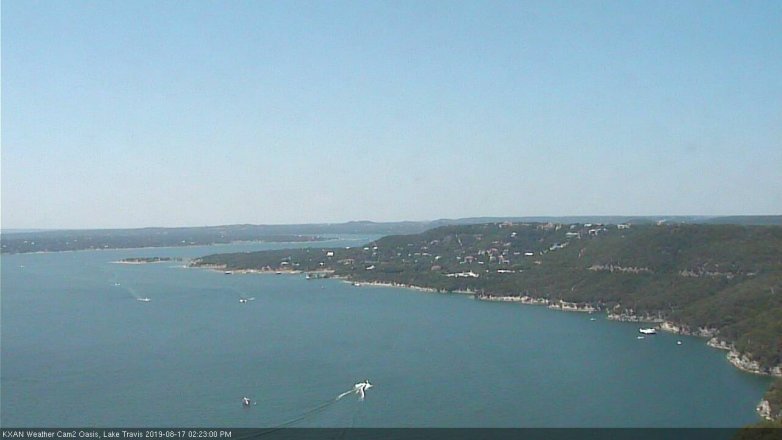 Lake Travis webcam, August 17, 2019 1:25 PM CT