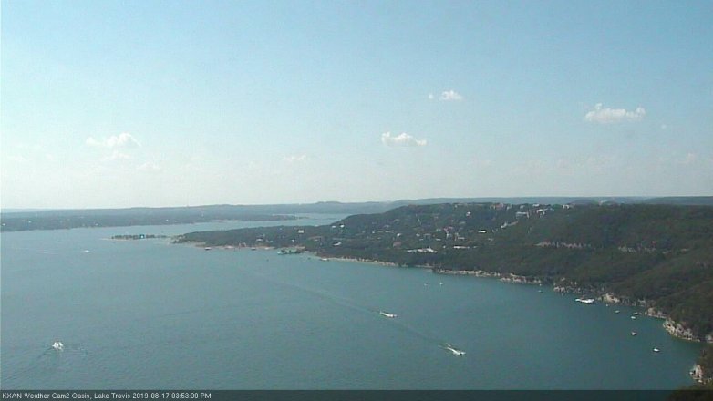 Lake Travis webcam, August 17, 2019 2:55 PM CT