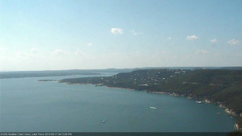 Lake Travis webcam, August 17, 2019 3:15 PM CT