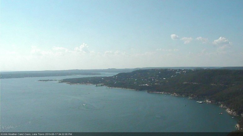 Lake Travis webcam, August 17, 2019 3:35 PM CT